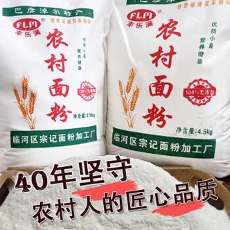 草世医河套农村小麦面粉小袋10kg国标高筋饺粉家用白面5斤高筋小麦粉0